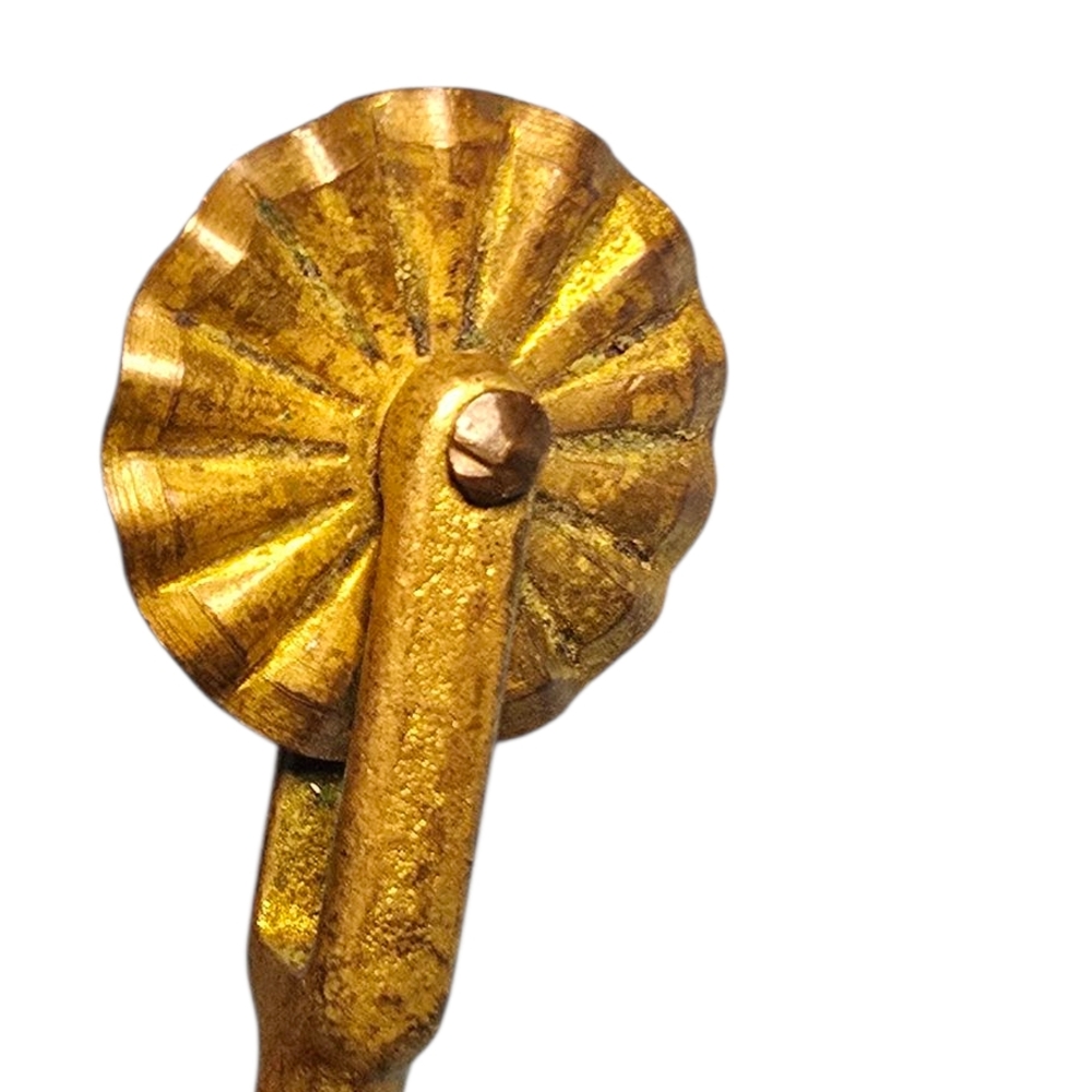 Antique Brass Pie Crimper And Cuttee